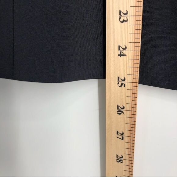 Ann Taylor Blazer Womens 8 Navy Blue Single Button - Picture 9 of 10